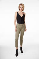 Thumbnail for your product : J Brand Ruby High-Rise Cropped Cigarette In Silver Sage