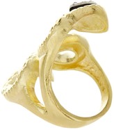 Thumbnail for your product : Marcia Moran Black Druzy Snake Ring