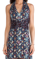 Thumbnail for your product : Anna Sui Warp Print Wrap Around Dress