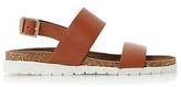 Thumbnail for your product : Dune Mens ICE POP Double Strap White Sole Sandal in Tan Size UK 9