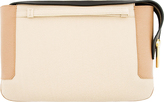 Thumbnail for your product : Lanvin Beige Leather Colorblocked Clutch