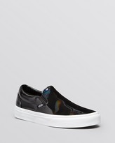Thumbnail for your product : Vans Flat Slip On Sneakers - Patent Leather