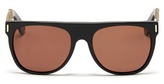 Thumbnail for your product : Nobrand Flat Top Francis wood arm sunglasses