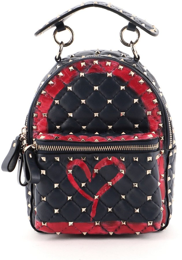 valentino heart backpack