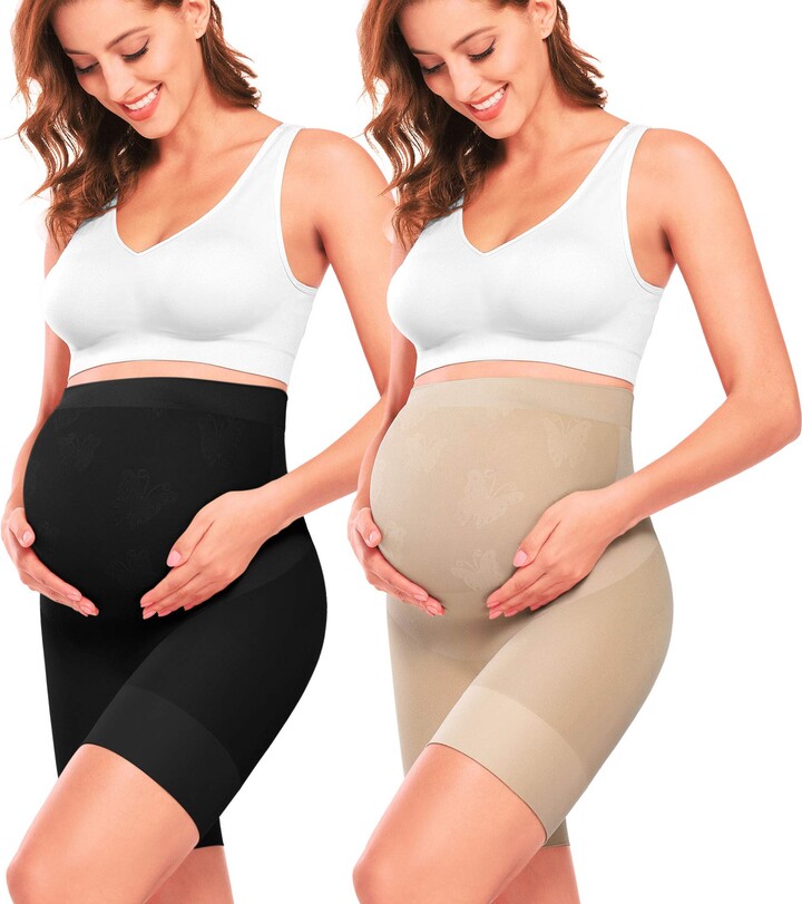 JOSERGO Women's Seamless Maternity Underwear Over Bump Belly Support Pregnancy  Panties Hi-Waisted Shapewear Brief 3 Pack at  Women's Clothing store