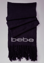 Thumbnail for your product : Bebe Logo Fringed Scarf
