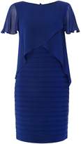 Thumbnail for your product : Adrianna Papell Dress cap sleeve chiffon overlay shift
