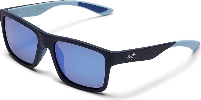 Maui Jim The Flats Polarized Fashion Sunglasses Navy/Light Blue Int/Blue Hawaii Polarized Glass Lenses/Nylon/Plastic