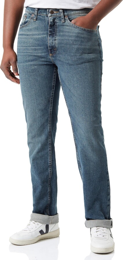 Wrangler Texas straight leg jeans in dark blue ShopStyle