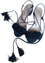 beverly butterfly appliqué suede sandal