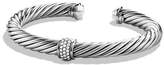 Thumbnail for your product : David Yurman Cable Classics Bracelet with Diamonds & White Gold