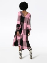 Thumbnail for your product : Ganni Checked Midi-Dress