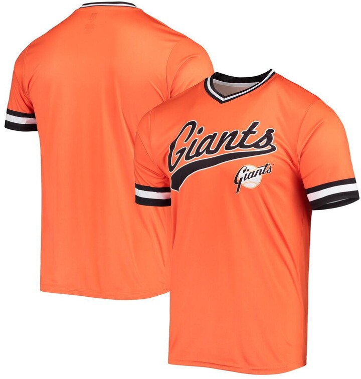 Men's San Francisco Giants Stitches Orange Cooperstown Collection Team  Jersey