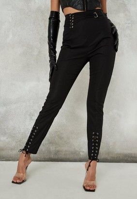 missguided lace up pants