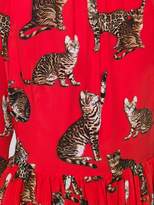 Thumbnail for your product : Dolce & Gabbana cat print dress