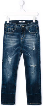 MSGM Kids distressed jeans