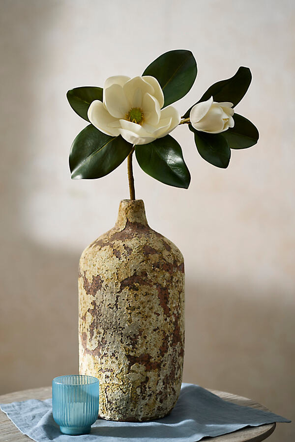 Faux Leafy Magnolia Spray