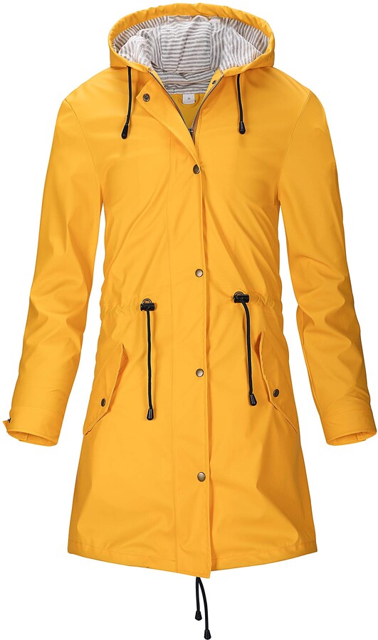 oversized yellow raincoat