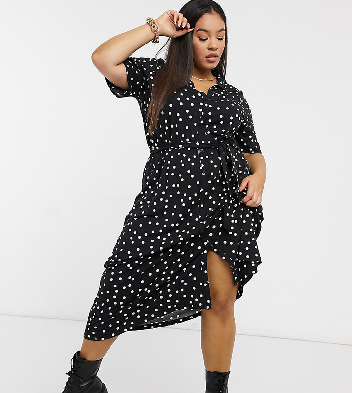 black button down shirt dress