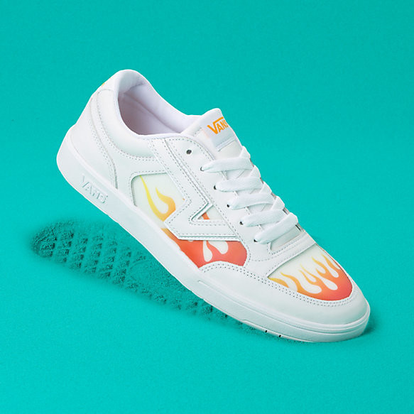 blue checkered high top vans