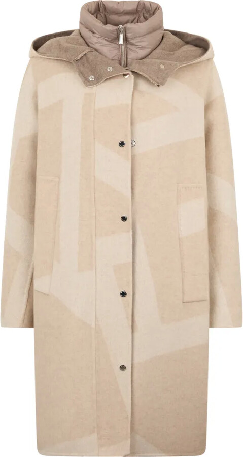 Moorer Hooded Graphic Coat