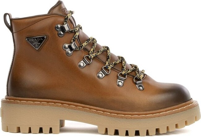 Prada Brandy Laced Boots