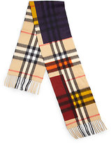 Thumbnail for your product : Burberry Kid's Cashmere Check Colorblock Scarf