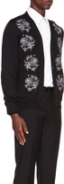 Thumbnail for your product : Alexander McQueen Embroidery Feather & Flower Wool-Blend Cardigan