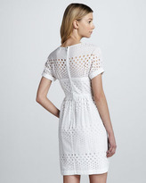 Thumbnail for your product : Burberry Bustier-Detail Eyelet Dress