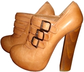 Thumbnail for your product : Chloé Beige Leather Mules & Clogs