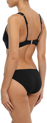 Jets Ultraluxe mesh-trimmed color-block bikini top