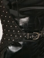 Thumbnail for your product : Versace Pre-Owned Faux Leather Studded Dress