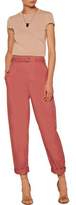 Thumbnail for your product : Isabel Marant Nesto Belted Cotton-Poplin Straight-Leg Pants