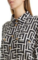 Thumbnail for your product : Balmain Monogram Button-Up Shirt