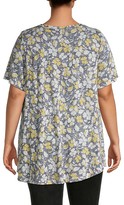 Thumbnail for your product : Bobeau Plus Knotted Print Top