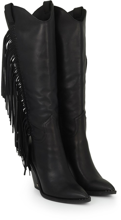Sam edelman imari tall fringe boot Clearance