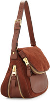 Thumbnail for your product : Tom Ford Jennifer Suede Shoulder Bag, Brown
