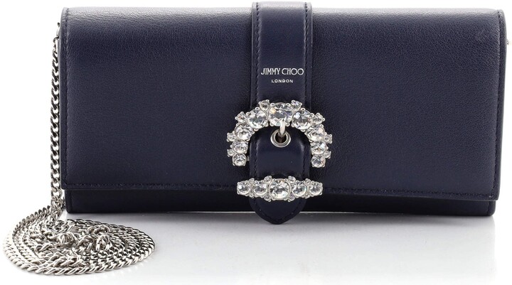 Jimmy Choo Blue Leather Handbags | Shop the world's largest 