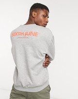 Thumbnail for your product : Sixth June reflective logo sweatshirt in gray