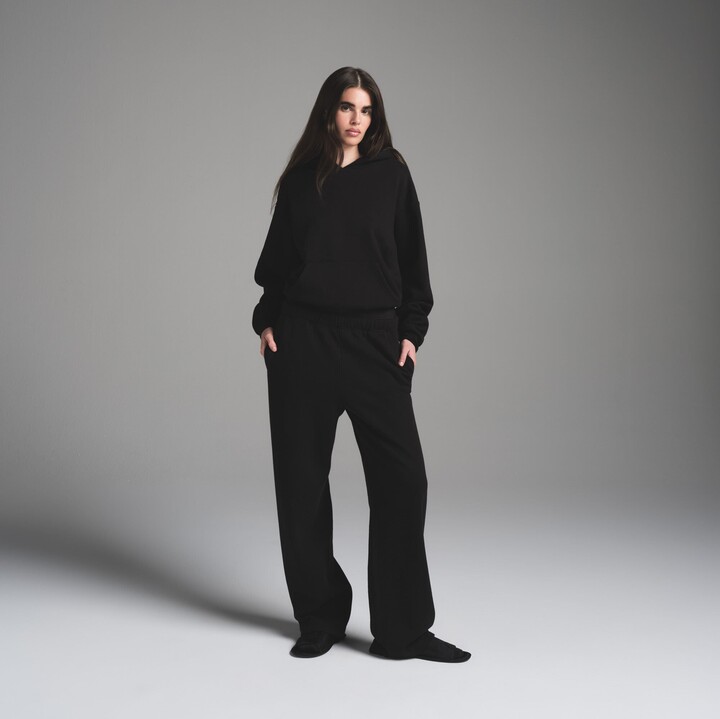 SKIMS Cotton Fleece Classic Hoodie | Onyx