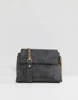 Thumbnail for your product : New Look Fold Top Chain Cross Body Bag