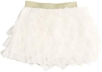 Billieblush Glittered Printed Stretch Tulle Skirt