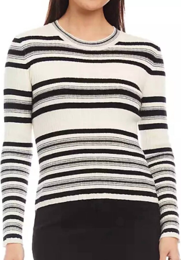 Karen Kane Tried Ribbed Sweater In Stripe