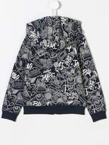 Thumbnail for your product : Little Marc Jacobs graffiti print hoodie