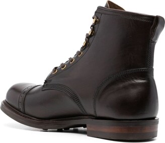 Ralph Lauren RRL Bowery lace-up leather boots - ShopStyle