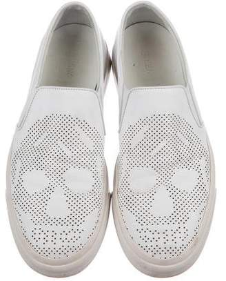 Alexander McQueen Perforated Leather Skull Sneakers