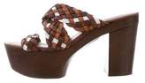 Thumbnail for your product : Michael Kors Leather Platform Sandals