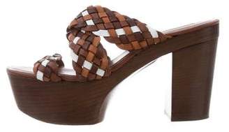 Michael Kors Leather Platform Sandals