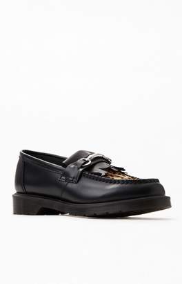 Dr. Martens Adrian Snaffle Leopard Leather Loafers