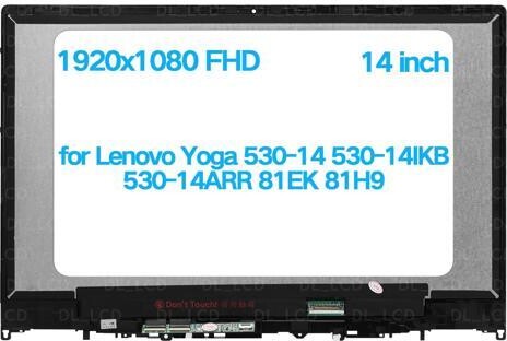 NUOLAISUN LCD Display Touch Screen Digitizer 5D10R03189 for Lenovo Yoga 530-14IKB 81EK